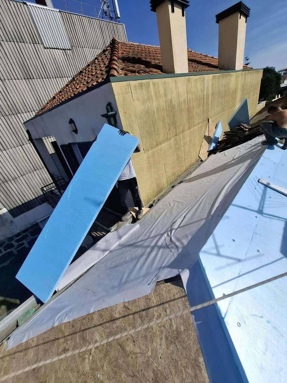 Impermeabilização — trabalho da Telhados Renovados