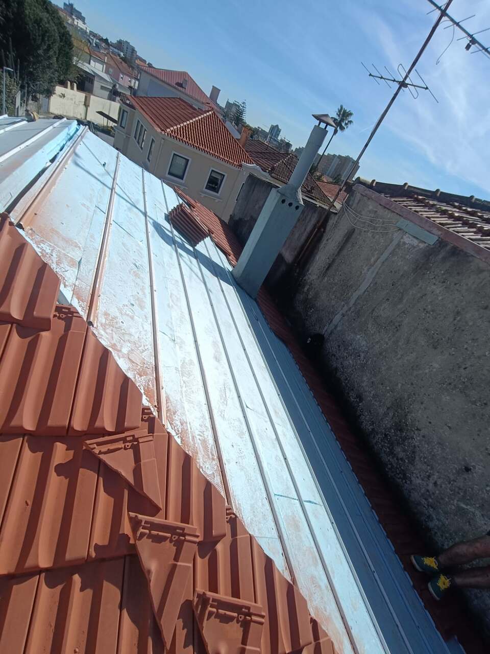 Trabalho de cobertura realizado pela Telhados Renovados